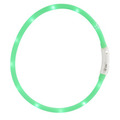 Halsbånd med LED grøn 20-60 cm